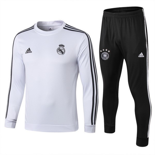 Chandal De Lana Niños Real Madrid 2018-19 Negro Blanco Negro